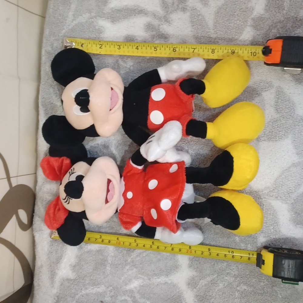 Disney 4 Piece Pack Mickey and Minnie Mouse Plush Toy Set - Red, Yellow, Black - Picture 2 of 6